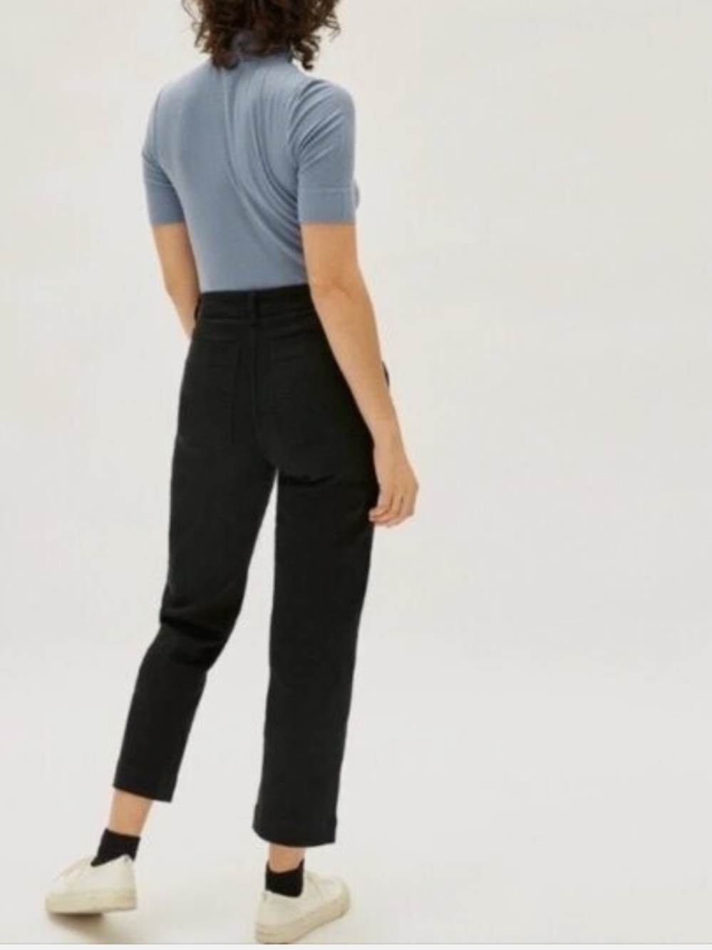 Everlane Straight Leg Crop in Black